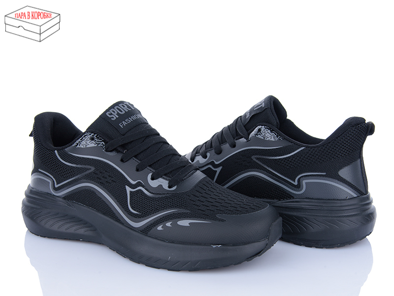 Кроссовки Laguna (40-45) A228 all black (деми)
