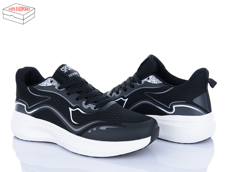 Кроссовки Laguna (40-45) A228 black-white (деми)