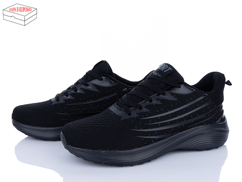 Кроссовки Laguna (40-45) A2303 all black (деми)
