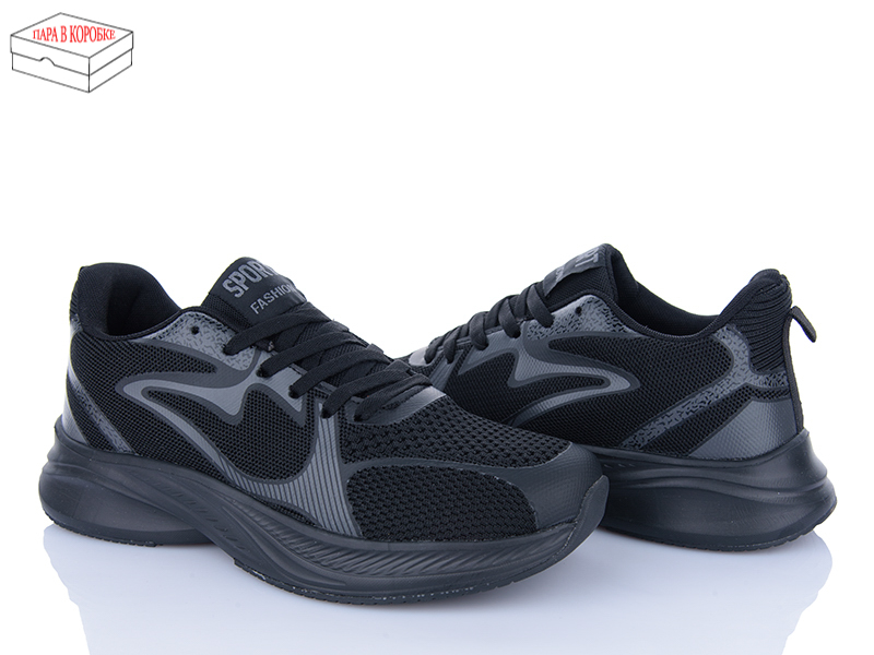 Кроссовки Laguna (40-45) A232 all black (деми)
