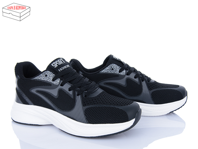 Кроссовки Laguna (40-45) A232 black-white (деми)