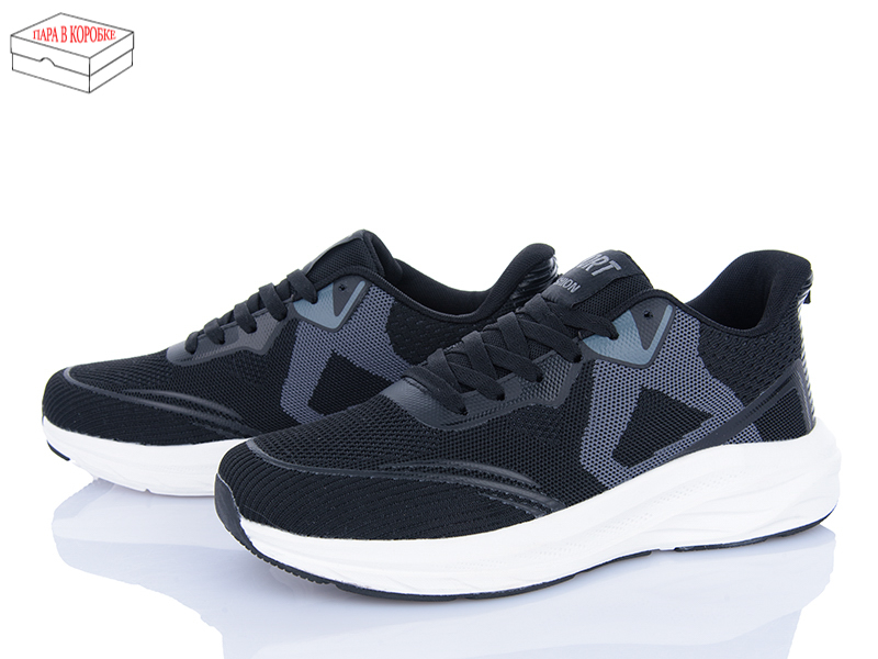 Кроссовки Laguna (40-45) A238 black-white (деми)