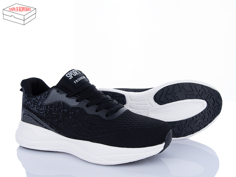 Кроссовки Laguna (40-45) A2388 black-white (деми)