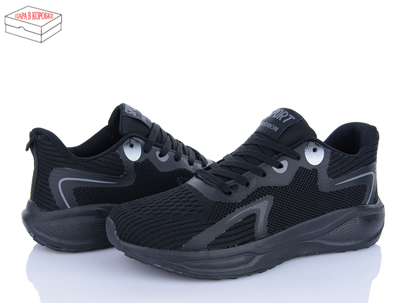 Кроссовки Laguna (40-45) A5063 all black (деми)