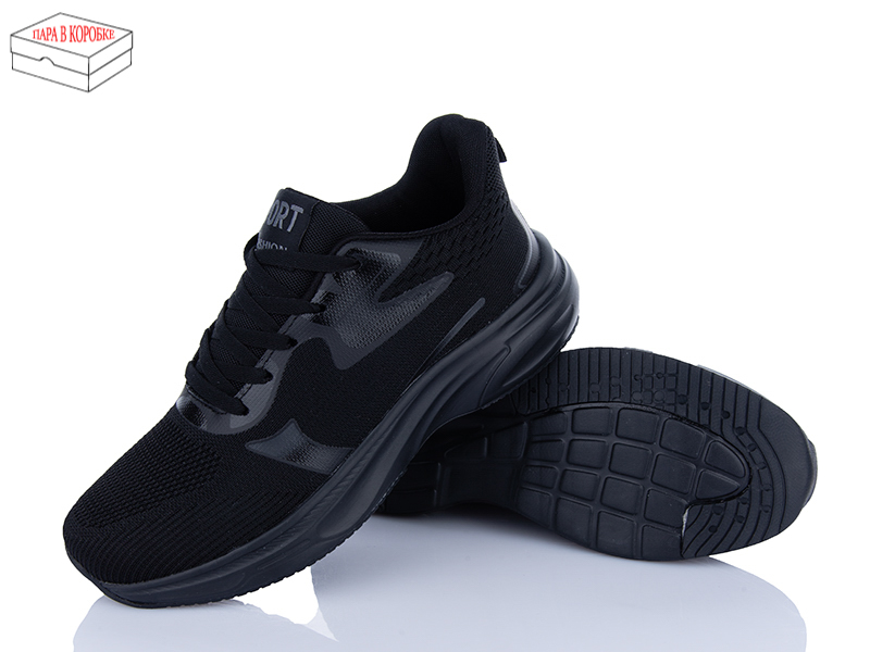 Кроссовки Laguna (40-45) A8802 all black (деми)