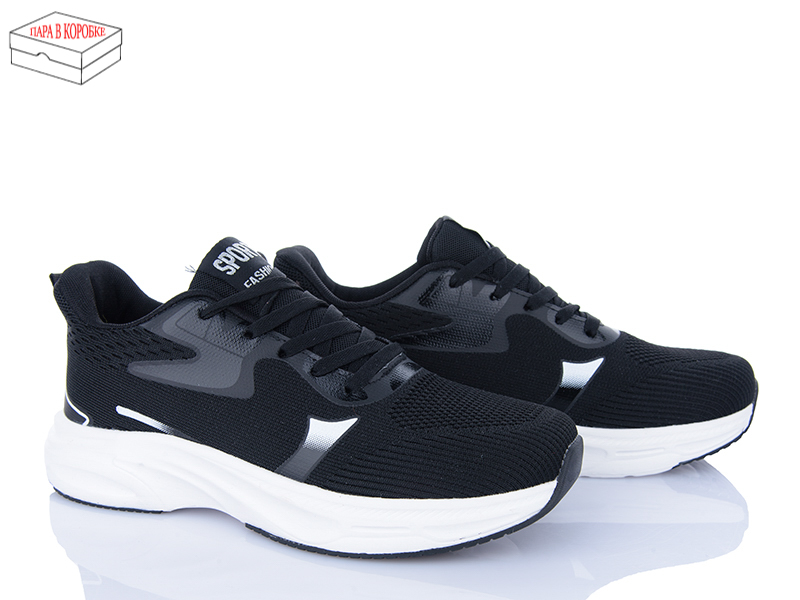 Кроссовки Laguna (40-45) A8802 black-white (деми)