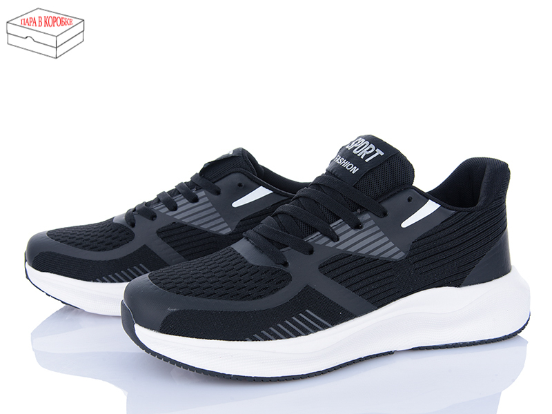 Кроссовки Laguna (40-45) A965 black-white (деми)