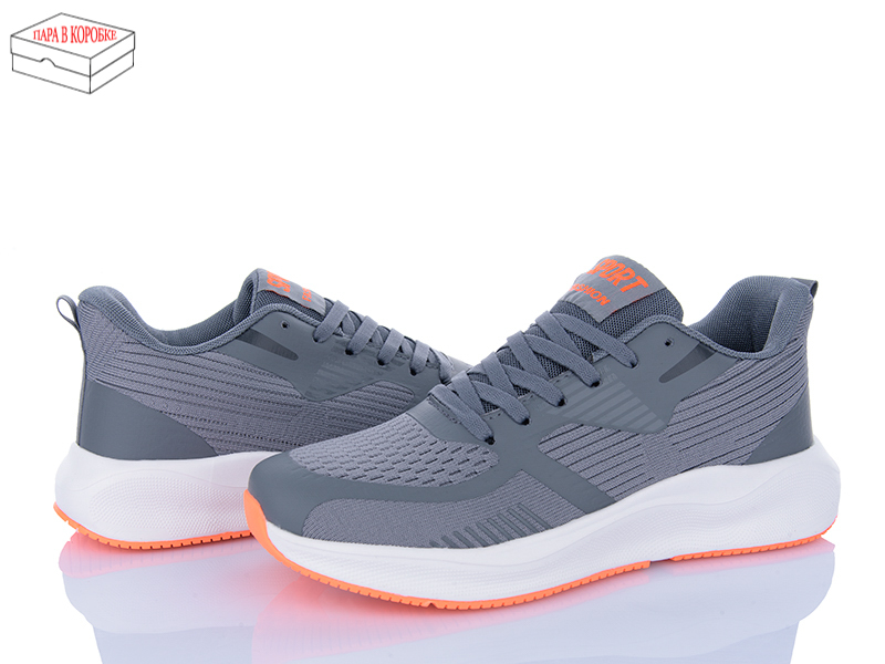 Кроссовки Laguna (40-45) A965 l.grey-orange (деми)