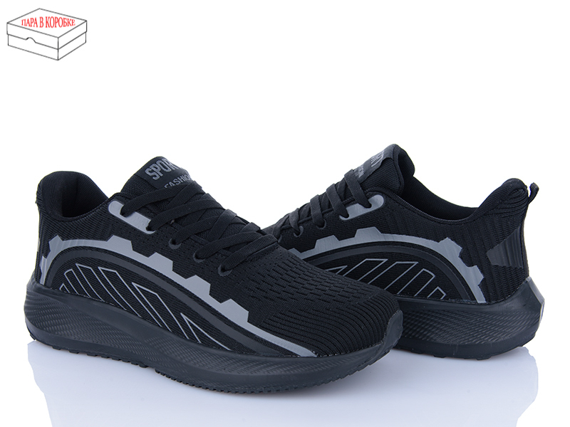 Кроссовки Laguna (40-45) A970 all black (деми)