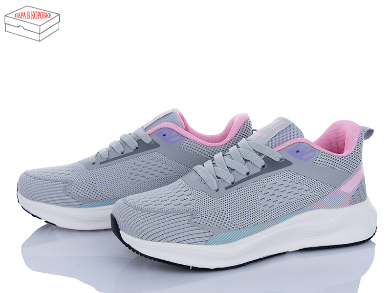 Кроссовки Laguna (36-41) B009 l.grey-pink (деми)
