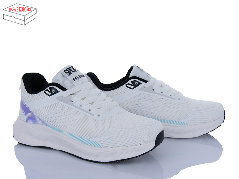 Кроссовки Laguna (36-41) B009 white-l.purple (деми)