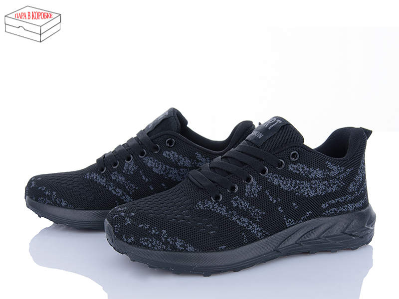 Кроссовки Laguna (36-41) B028 all black (деми)