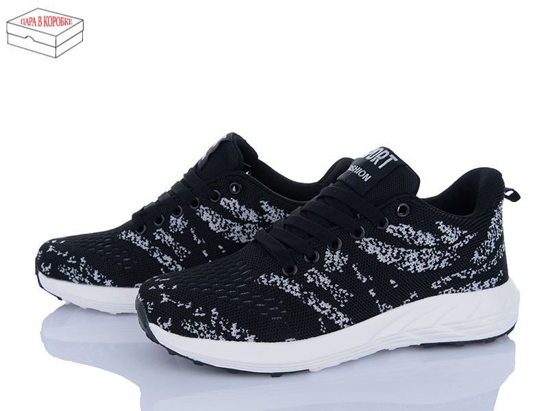 Кроссовки Laguna (36-41) B028 black-white (деми)