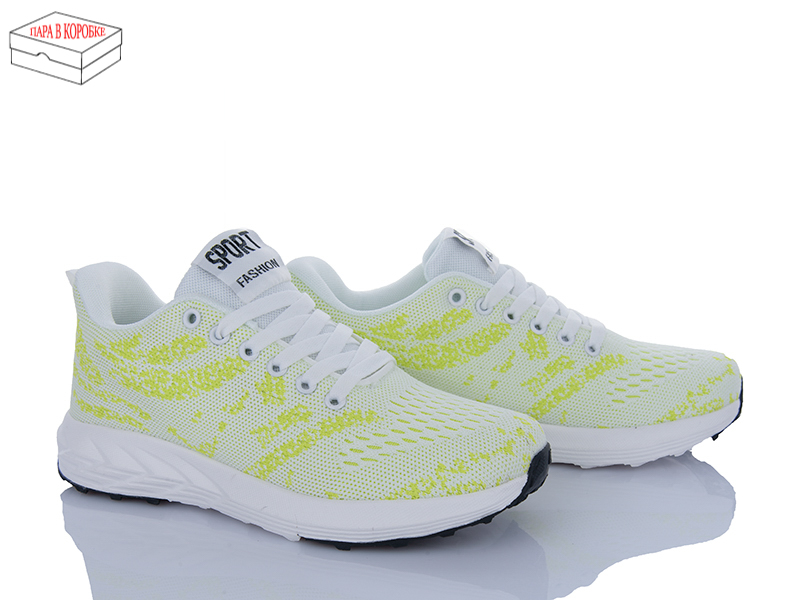 Кроссовки Laguna (36-41) B028 white-green (деми)