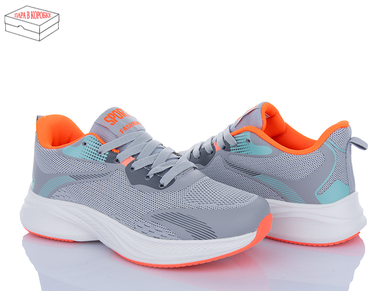 Кроссовки Laguna (36-41) B229 l.grey-orange (деми)