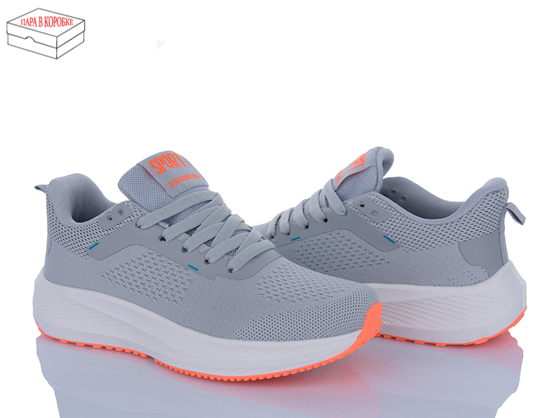 Кроссовки Laguna (36-41) B2315 l.grey-orange (деми)