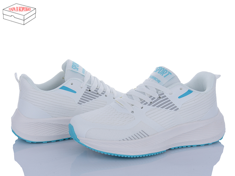 Кроссовки Laguna (36-41) B965 white-lake green (деми)