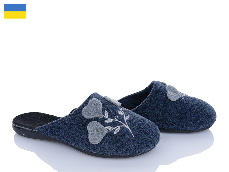 Тапочки Inblu (36-40) 100-22 синій (деми)