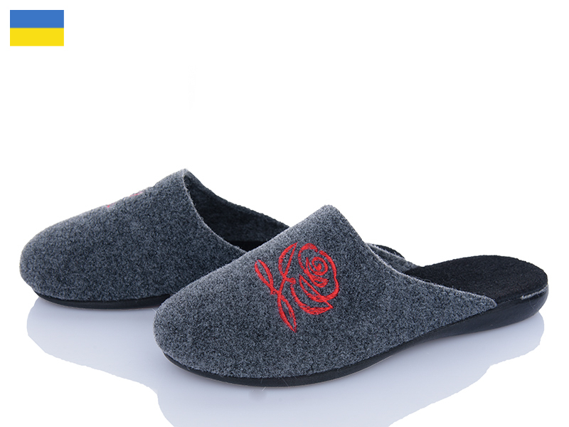 Тапочки Inblu (36-40) 105-3 сірий (деми)