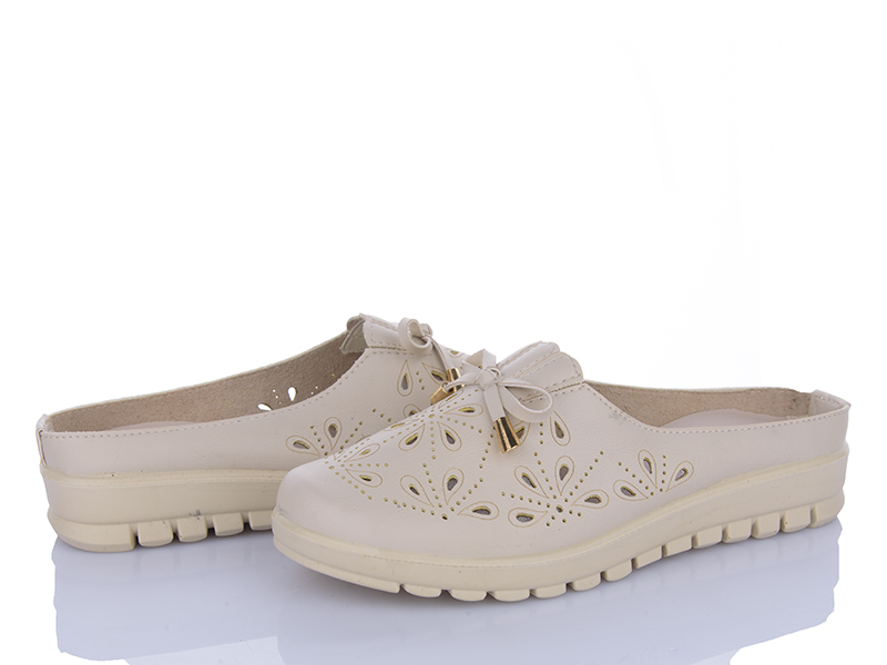 Шлепанцы ABA2 (38-43) 0ABA01-3 beige (лето)