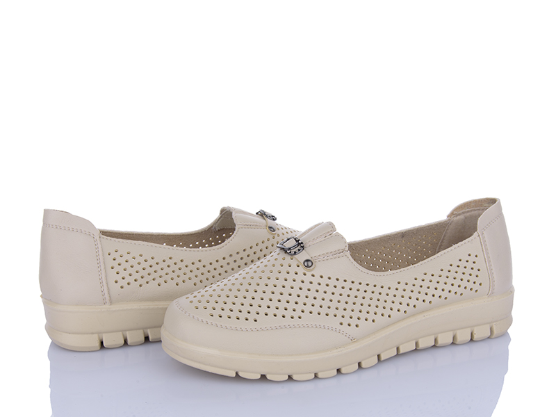 Туфли ABA2 (38-43) 5ABA503 beige (лето)