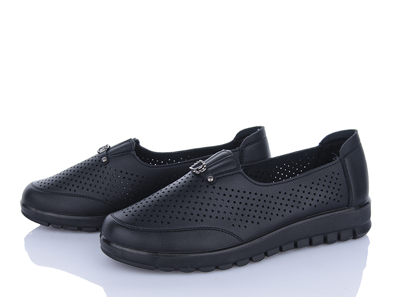 Туфли ABA2 (38-43) 5ABA503 black (лето)