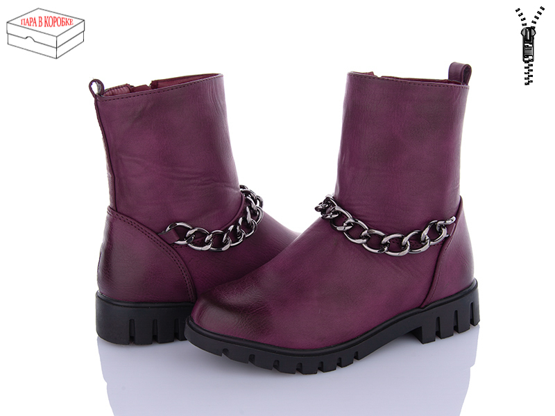 Ботинки Waldem (27-32) W109 wine (деми)