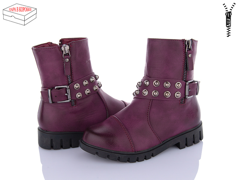 Ботинки Waldem (27-32) W112 wine (деми)