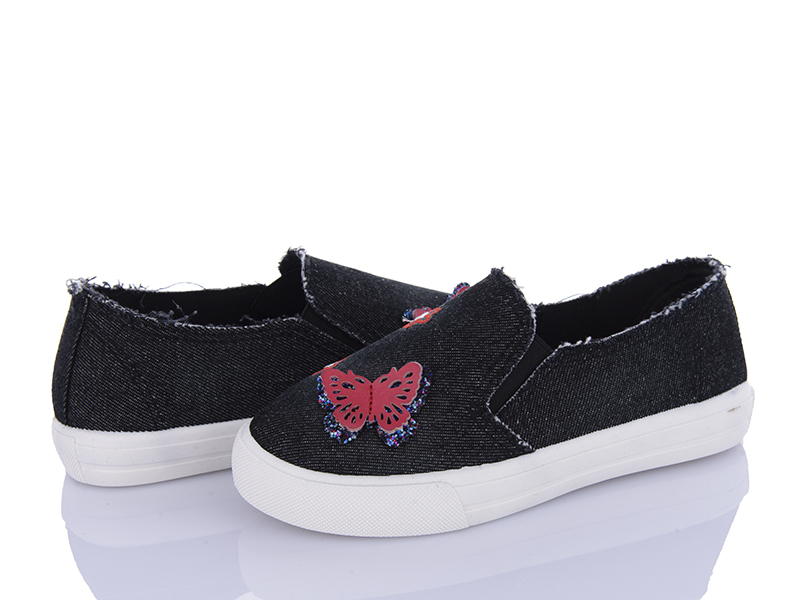 Слипоны Waldem (31-36) WH09 black-red (деми)