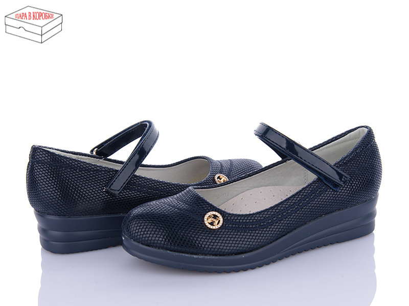 Туфли Waldem (31-36) WS07 dk.blue (деми)