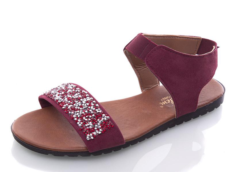Босоножки Waldem (36-40) Ж055-Б бордо (лето)