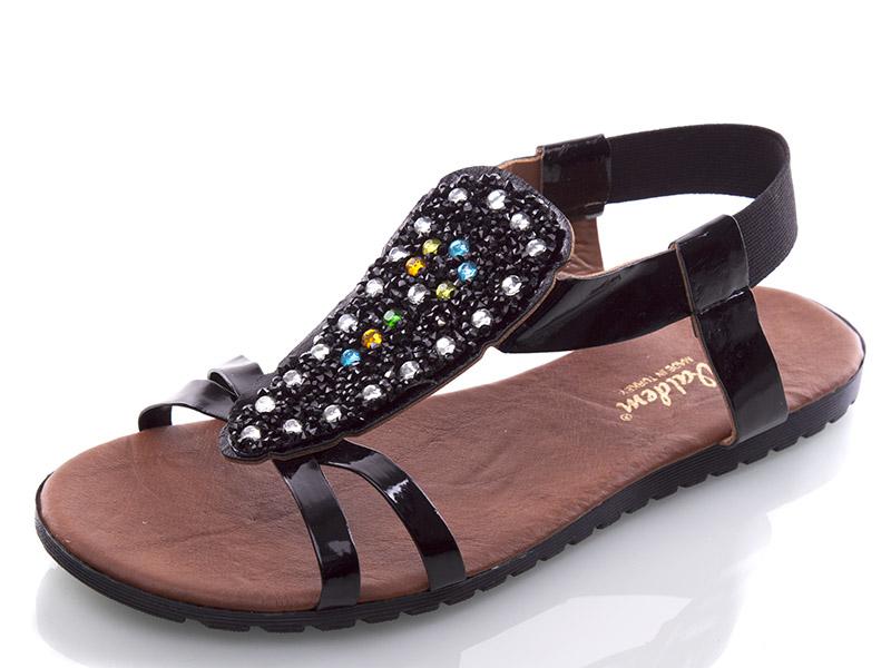 Босоножки Waldem (36-40) Ж060-Б черн (лето)