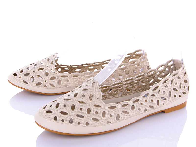 Балетки I.Trendy (36-41) 3590-103-3 beige (лето)