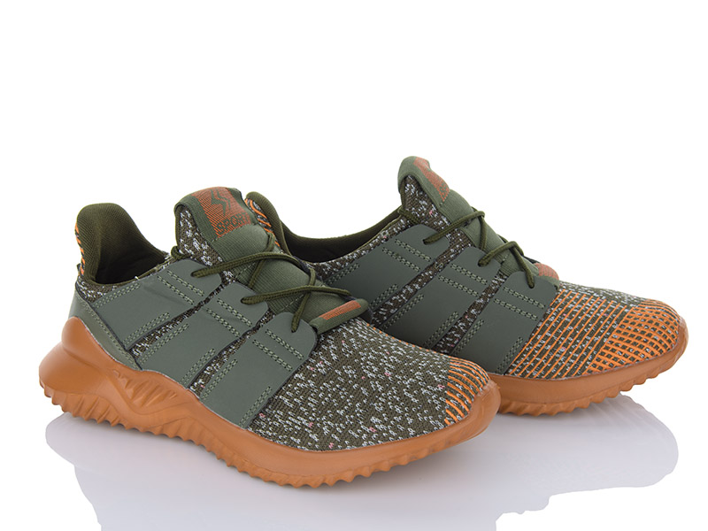 Кроссовки OkShoes (39-44) 2711 green (лето)