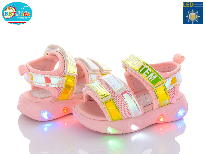 Босоножки BBT (21-26) L6566-3 LED (лето)