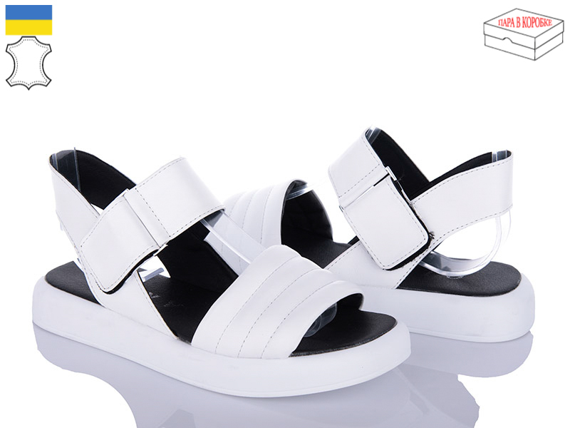 Босоножки Arto (36-40) 416 белый-кожа (лето)