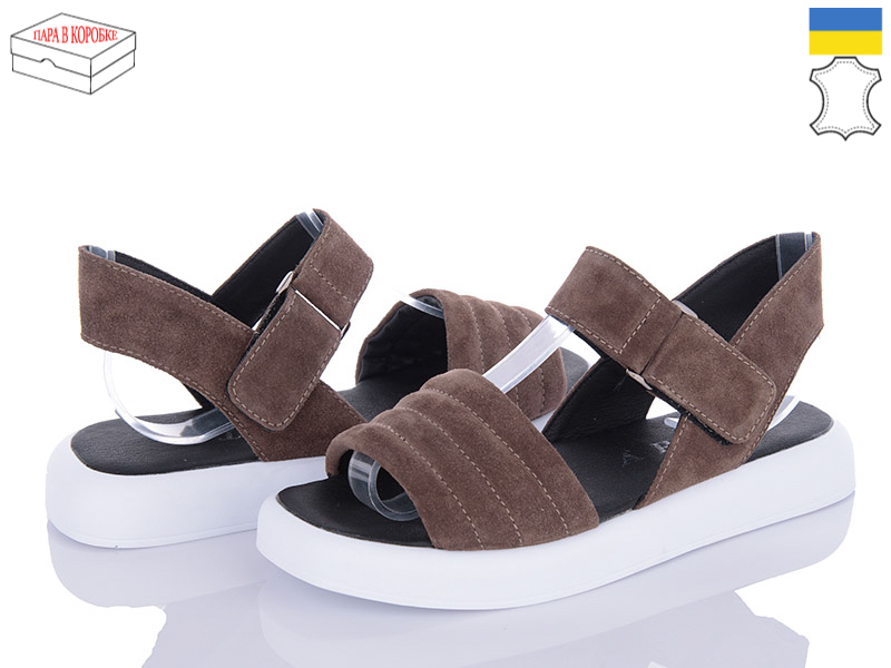 Босоножки Arto (36-40) 416 кофе-замш (лето)