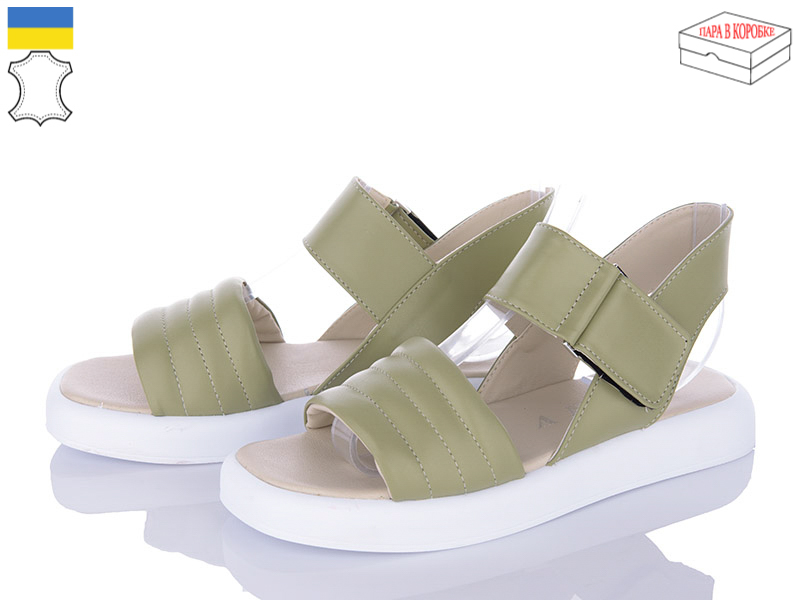 Босоножки Arto (36-40) 416 оливка-кожа (лето)