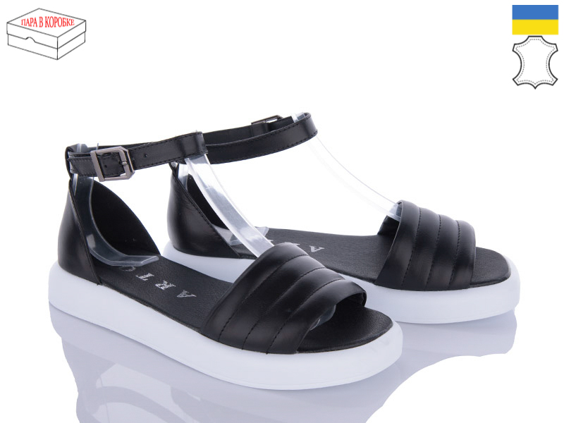 Босоножки Arto (36-40) 517 черный-к (лето)