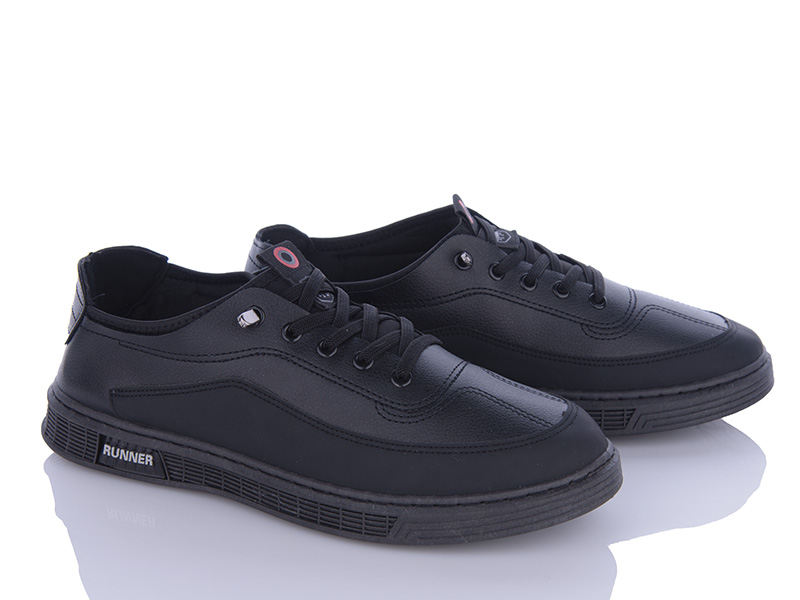Кроссовки Чоловіче Взуття+ (39-44) 20-2 black (деми)