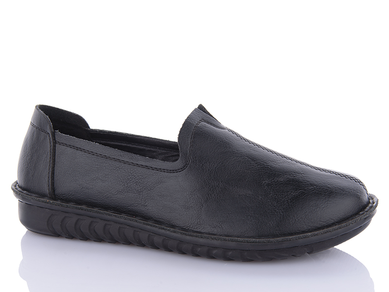 Туфли Republic (40-43) 2203 black батал (деми)