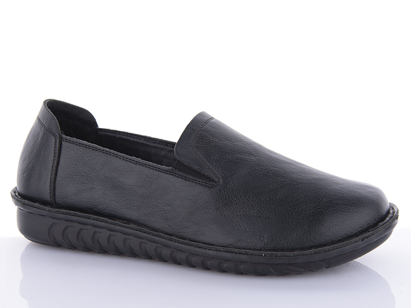 Туфли Republic (40-43) 2207 black батал (деми)