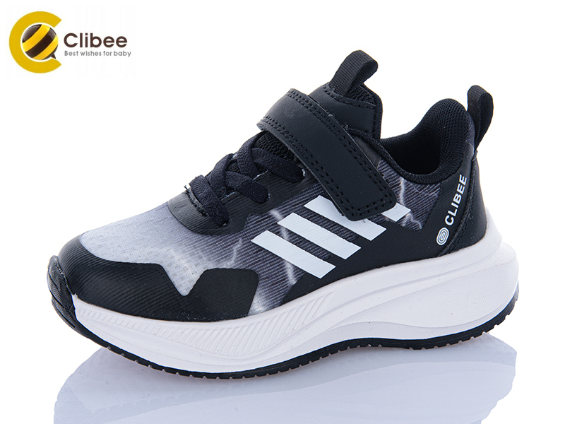 Кроссовки Clibee-Apawwa (27-32) EB332 black-white (деми)