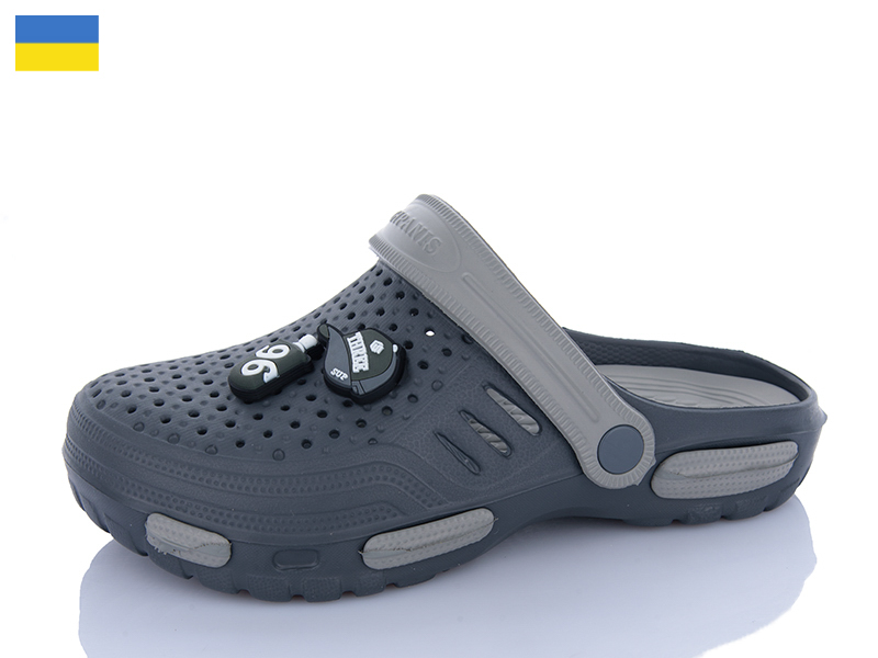 Кроксы Progress (36-40) DS48 графіт (лето)