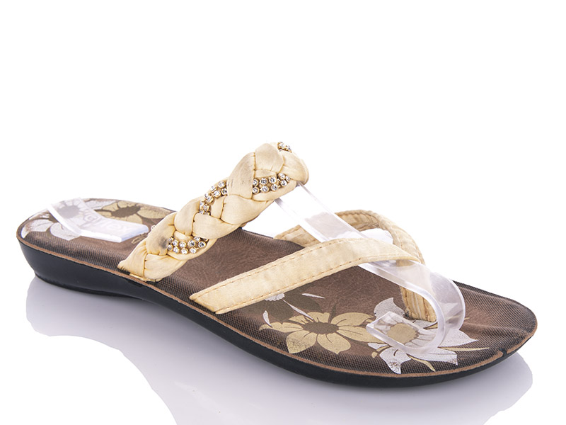 Шлепанцы Gurkem (36-40) Pletenka yellow (лето)