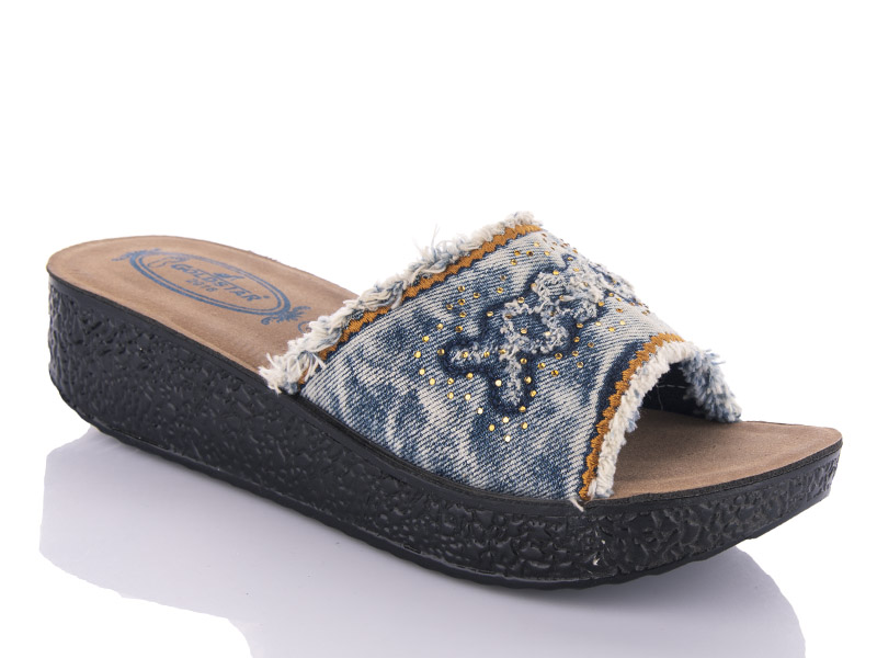 Шлепанцы Gurkem (36-40) WD305 l.blue (лето)