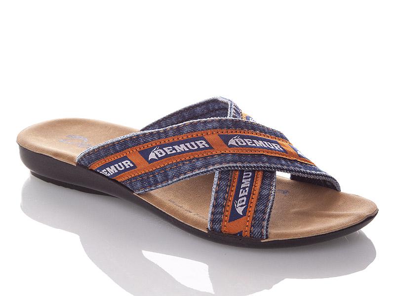 Шлепанцы Gurkem (36-40) WD3065 blue orange (лето)