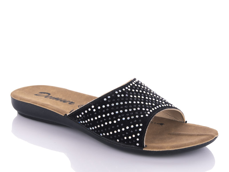 Шлепанцы Gurkem (36-40) WN3050 black (лето)