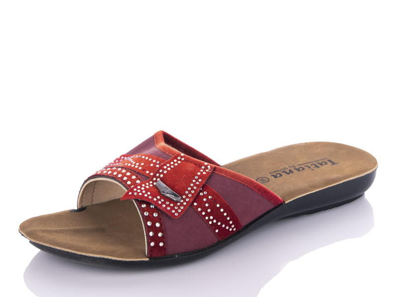Шлепанцы Gurkem (36-40) WN3053 wine (лето)