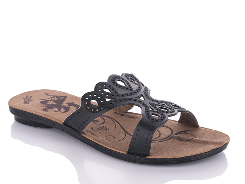 Шлепанцы Gurkem (36-40) WN6208 black (лето)